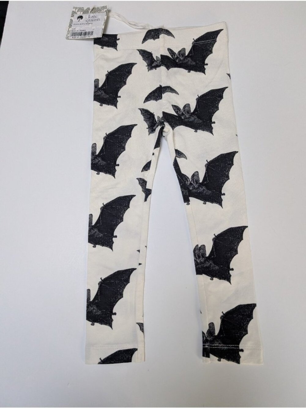Kate Quinn Black Bats Leggings 2T Bamboo Spooky Halloween Pants
